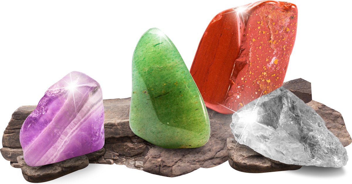 Kosmos Dig Out Minerals – Experimenteerset – Graaf kleurrijke edelstenen op en ontdek de wereld van mineralen – Inclusief bergkristal, rozenkwarts, amethist en meer – Mineralen uitgraven — afbeelding 9