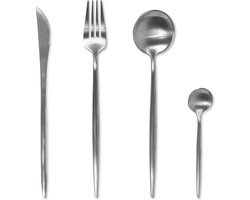 VIDI FERRO - Bestekset 6 personen - 24-delig - RVS - Zilver / Polished Steel - Vaatwasserbestendig