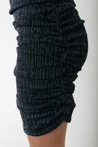 Colourful Rebel Bryssa Lurex Stripes Padded dress - S
