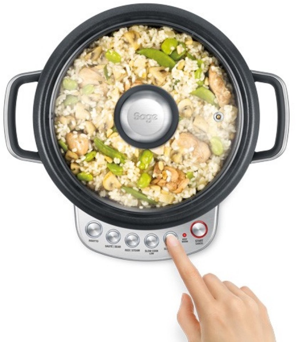 Sage Risotto Plus Multicooker 3,7L Zilver 760W - afbeelding 2