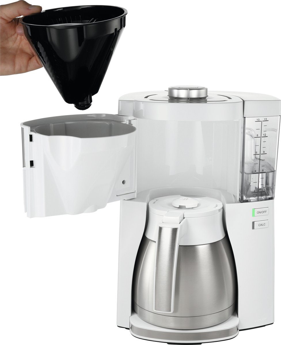 Cafetière filtre 10-15 tasses, AromaSelector, détartrage
