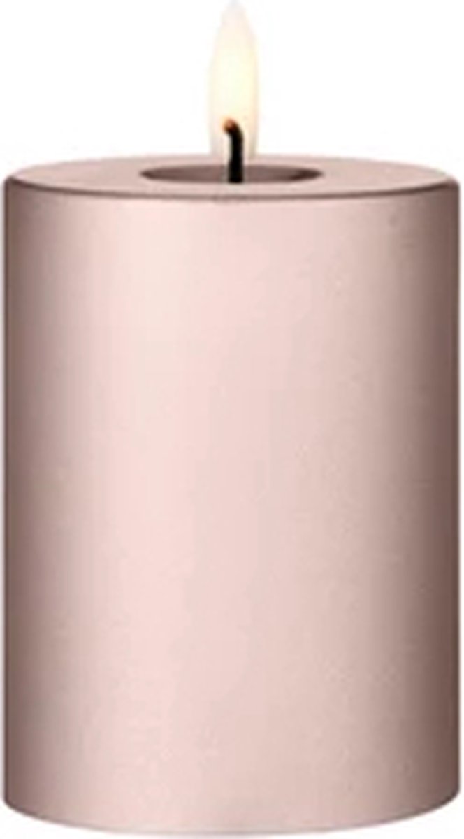 Ester & Erik Led Pillar kaars H10cm champagne metallic Roze