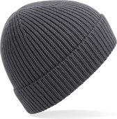 Beechfield Wintermuts - donkergrijs - volwassen - polyacryl - Beanie wintermuts