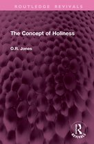 Boekomslag voor The Concept of Holines, met de titel op een paarse, textuur achtergrond.