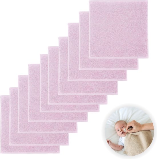 Baby Burp doeken, 100% biologische bamboe, 4 Pack groot 20 inch bij 10 inch, washandjes Extra absorberend en zacht boeren doek handdoek wasdoek meisje jongen van comfortabele welpen (wit, pak van 4