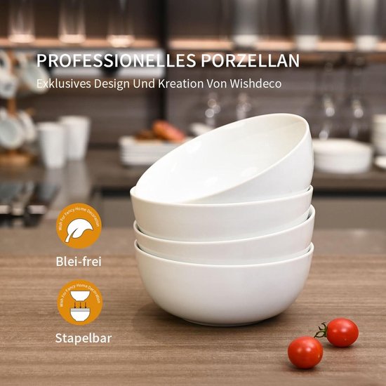 MALACASA, Serie Ivy, 8-delige 8soepbord Vierkant marmergrijs porseleinen dinerbord van porselein (20,5 * 20,5 * 4 cm