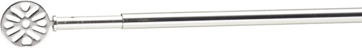 Gifi Diffusion - Uitschuifbare gordijnroede - bilboa beglazing - geborsteld chroom - L40/60cm