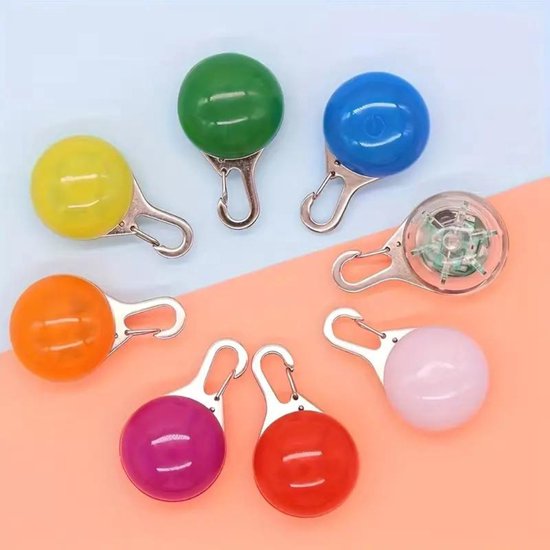 Nivard Collier Lumineux - Collier Lumineux - Lumineux - Chien - Chat - Lumineux - Collier pour Chien LED - Rechargeable - Balle - Jaune