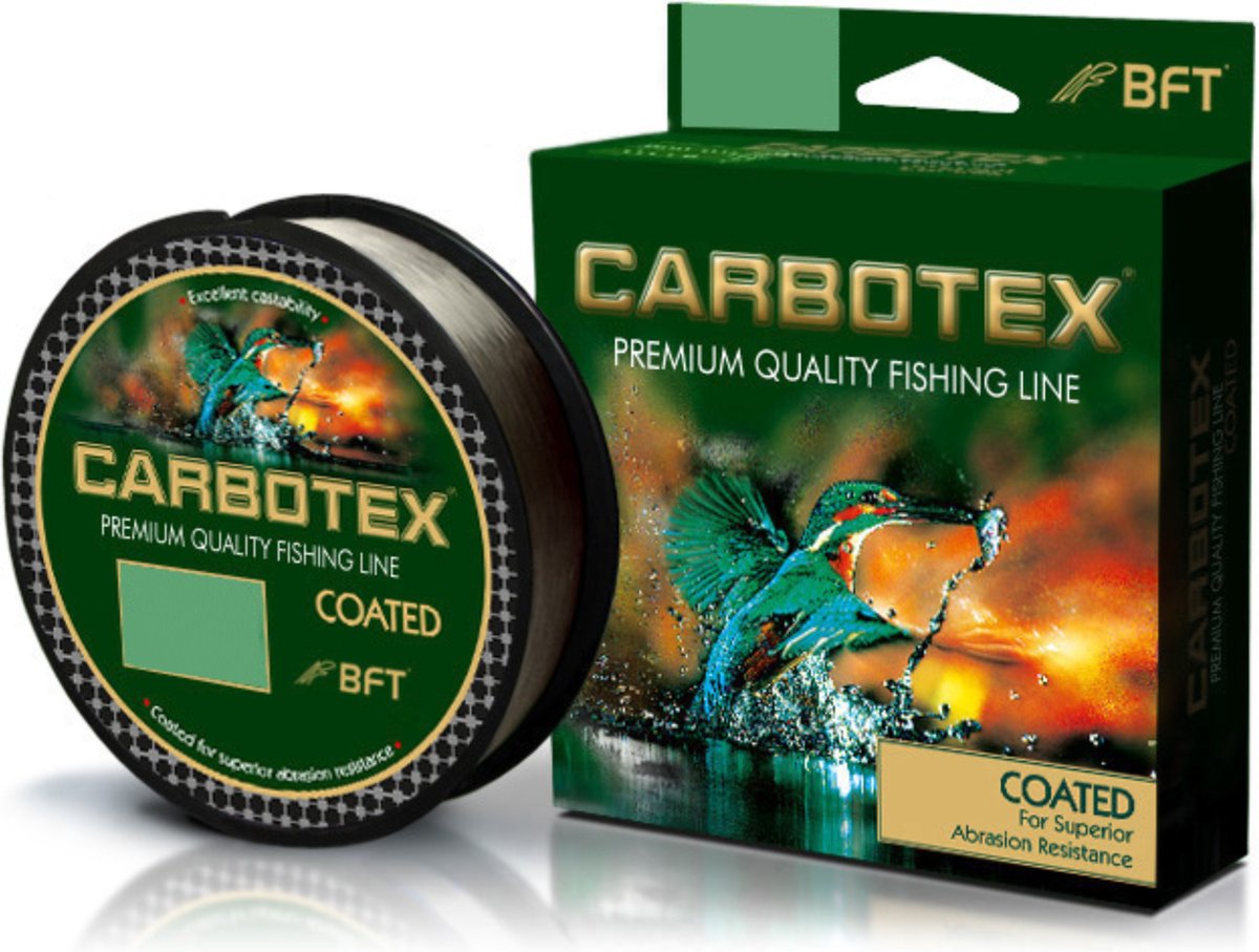 Ultra Low Visible Coated Nylon 10/00 Vislijn Carbotex Universele Onderlijn Slijtvast Uv-bestendig