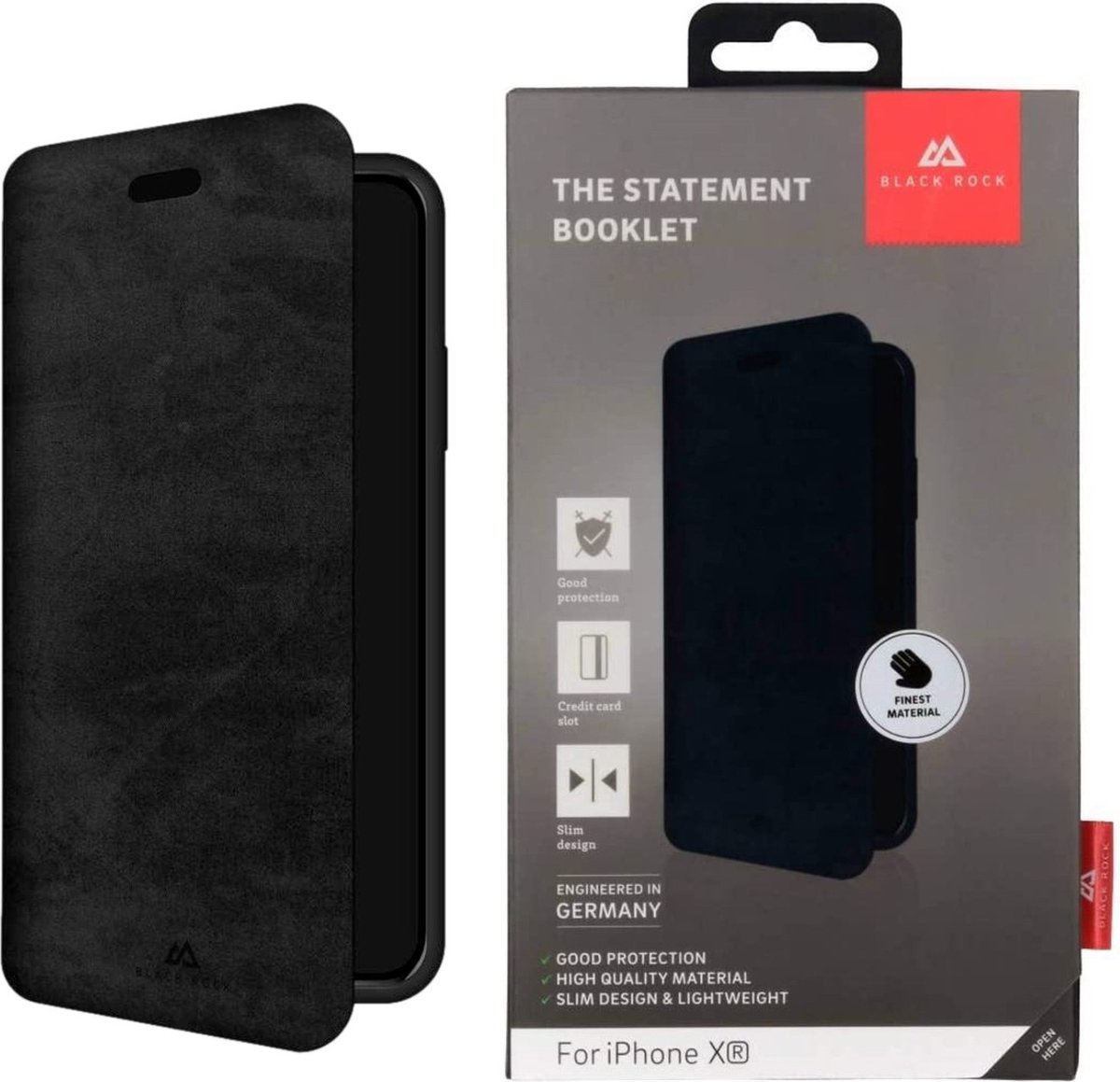 Boekje The Statement Black voor Apple iPhone XR