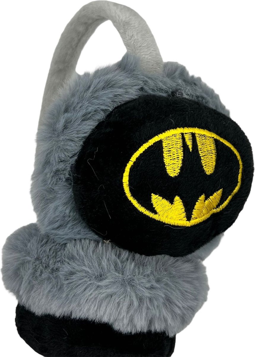 Oorwarmers kind - winter - warm - jongens - superheld - batman - zwart/grijs