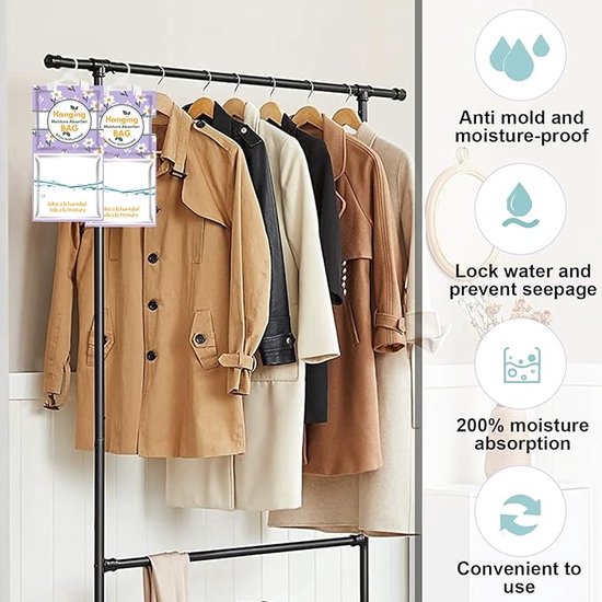 Closet Moisture Absorber | Luchtontvochtiger Hangings Bags