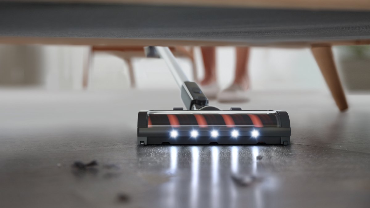 Philips Steelstofzuiger Draadloos XC3033/01 - Zuigmond met LED verlichting - Zonder Zak - Met Kruimeldief - Batterijduur tot 60 min - Lichtgewicht - Zwart — afbeelding 5