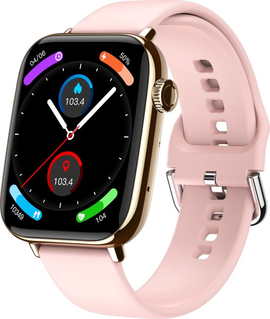 Nuvance Smartwatch Roze - IP68 Waterdicht Sporthorloge - Nuvance - €42,99