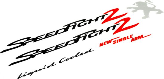 Kit Autocollant Xtreme Peugeot Speedfight 2 Noir / Rouge 5 Pièces