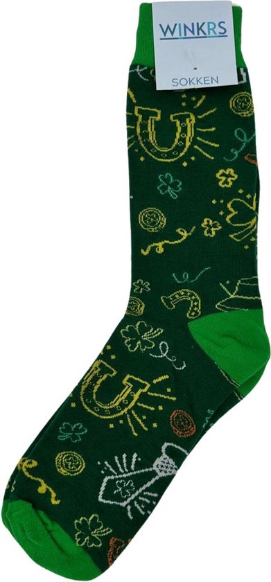 Winkrs - Chaussettes irlandaises - Chaussettes irlandaises - St. Patricksday - Unisexe - Taille 40 à 46