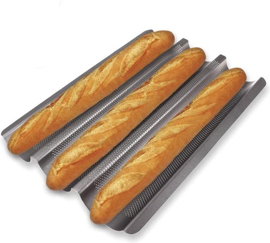 Master Class Crusty Baguette bakplaat, antiaanbaklaag, grijs