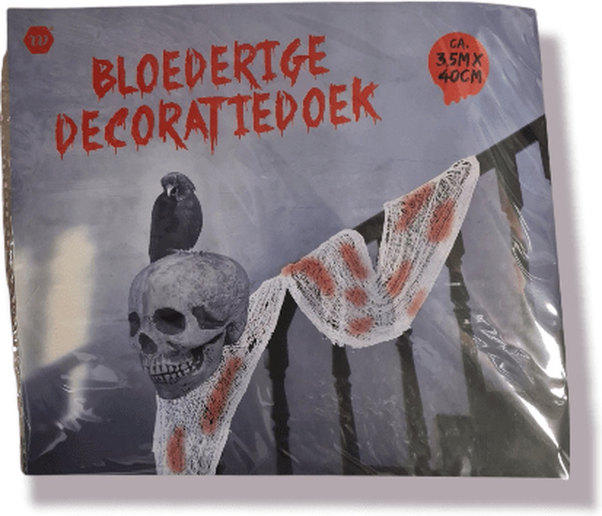 Bloederig decoratiedoek