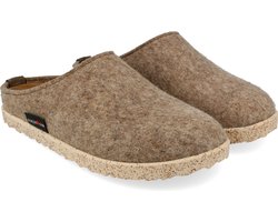 Haflinger Manhattan Clog - Pantoffels - Dames/Heren - Beige/Bruin - Maat 42
