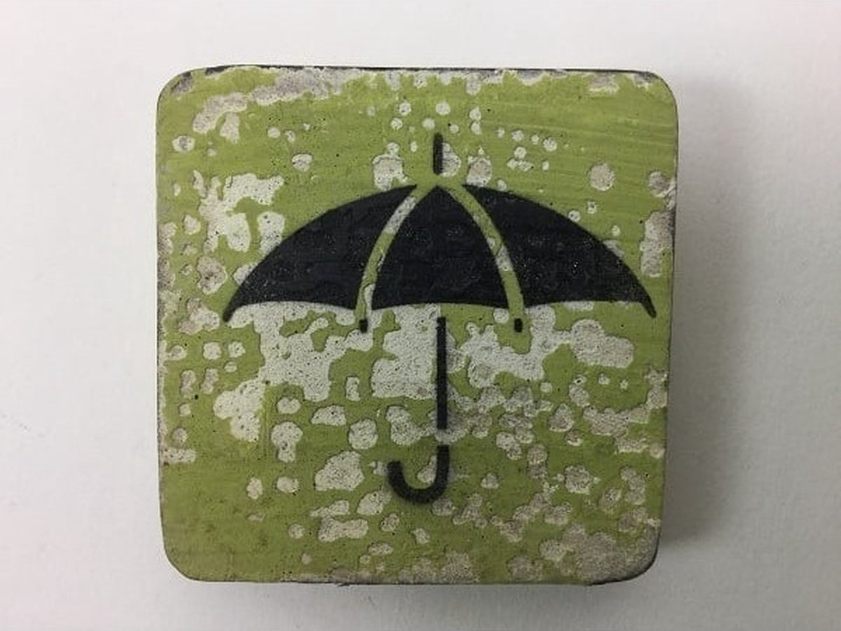 Symbool Paraplu 6x6 cm