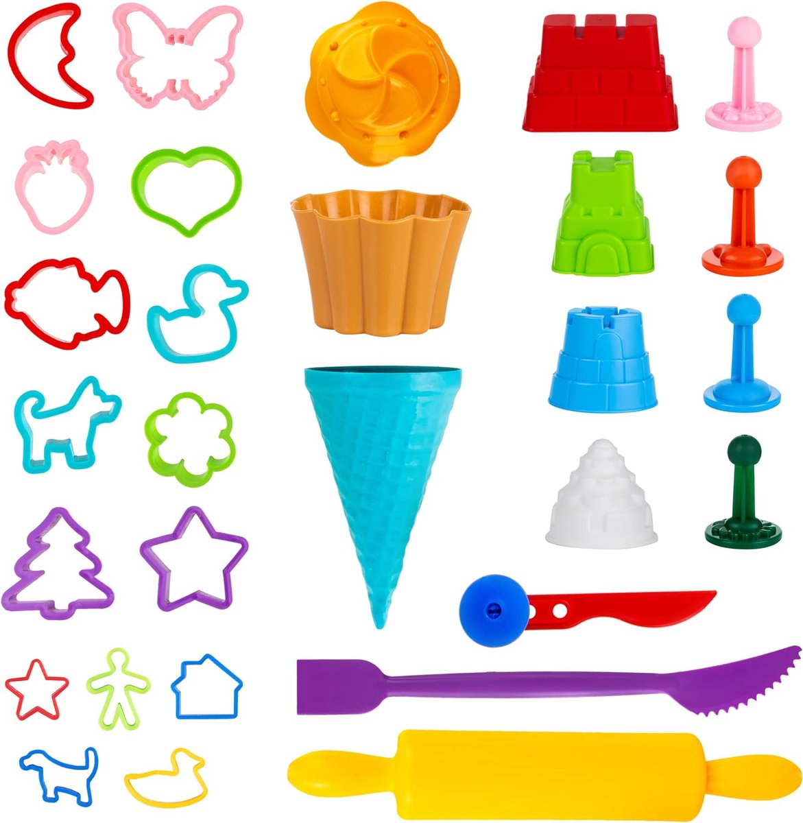 Equivera Zand Vormpjes - Vormpjes Zand voor Binnen - Zand Speelgoed - Cadeau voor Kinderen - Magisch Zand Vormpjes
