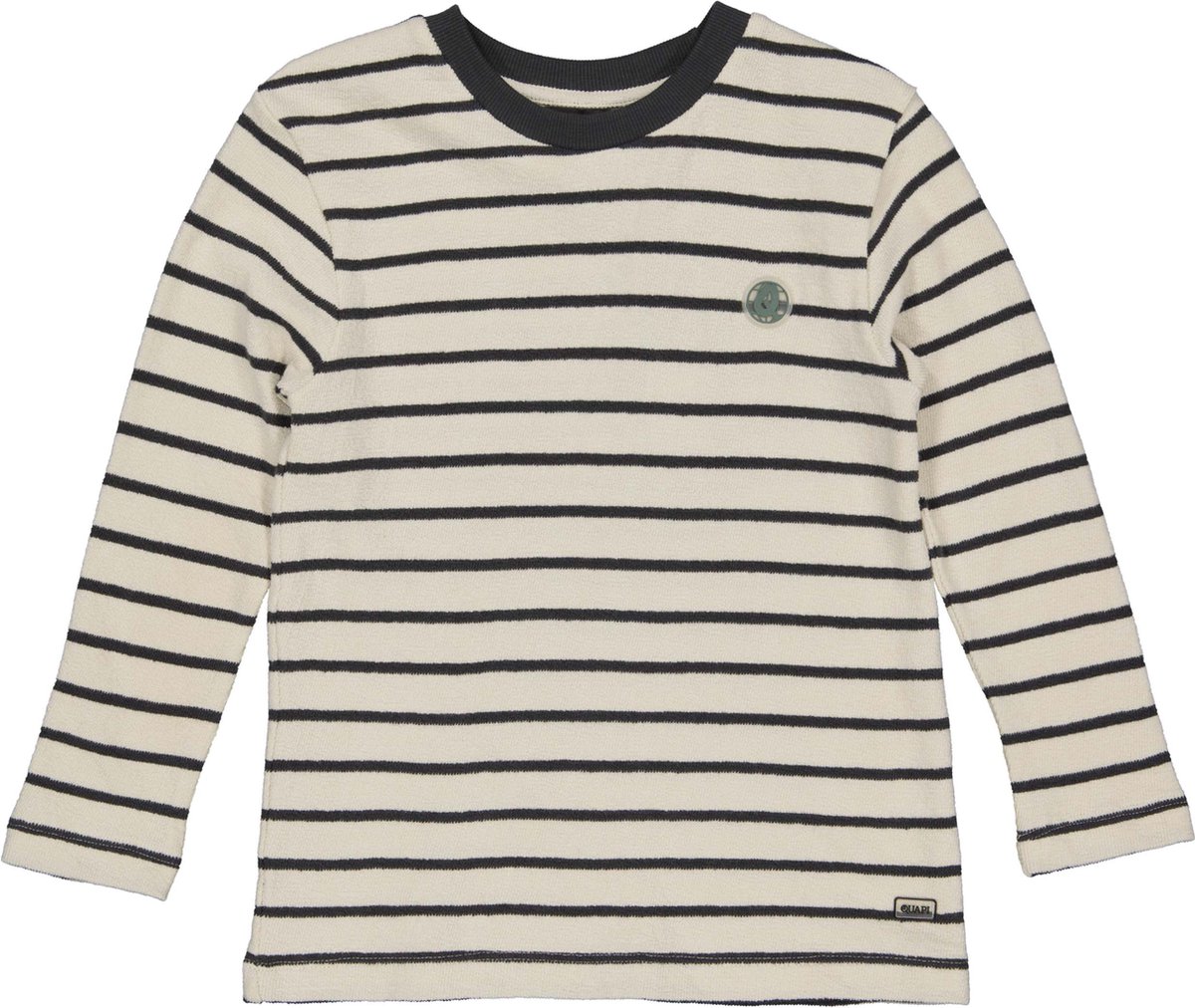 Quapi - Jongens Shirt - AOP Black Stripe - Maat 146-152