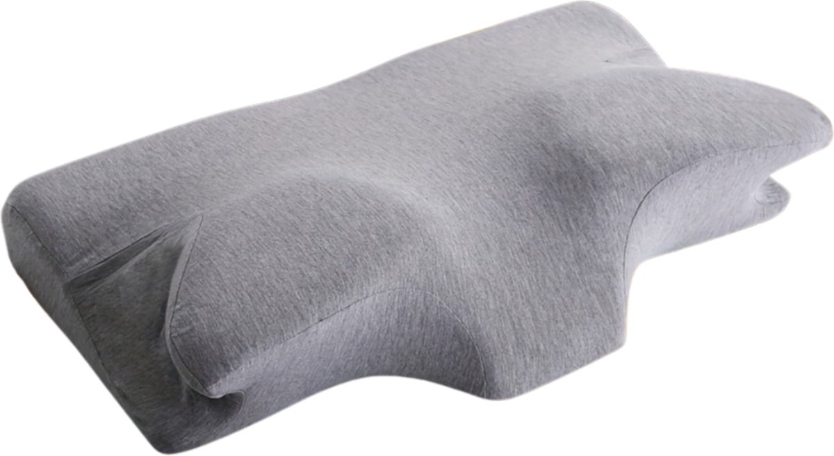 Bovista Anti Snurk Kussen - Kussen Zij Slaper - Anti Snurk - Snore Stopper - Tegen Snurken - Apneu Kussen - Grijs