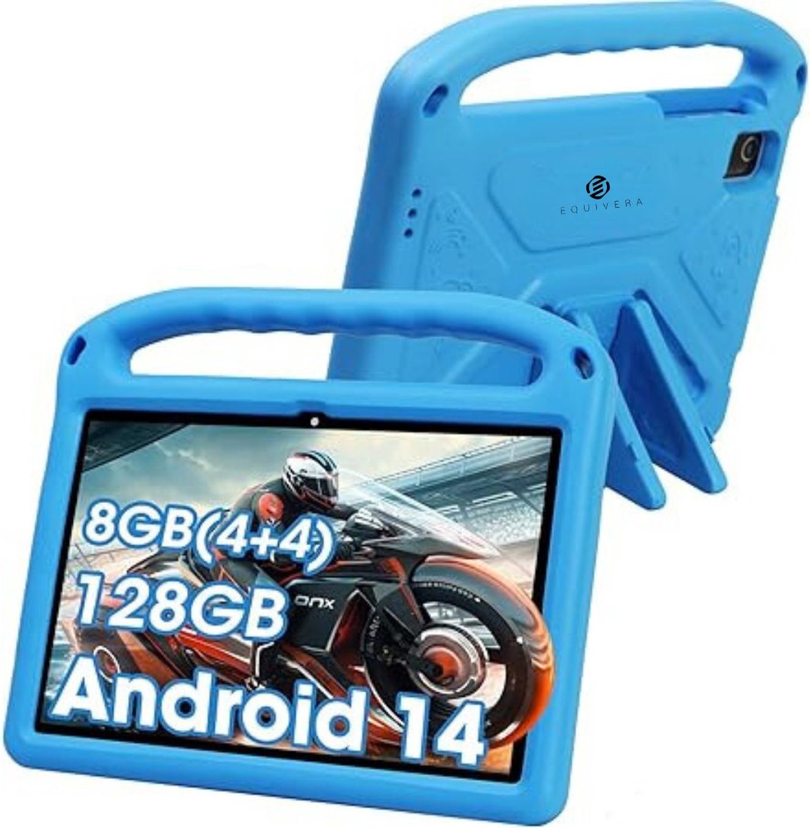 Equivera Kindertablet - Kindertablet - Tablet voor Kinderen - Educatieve Tablet - Tablet voor Spelletjes - Spelletjes - Ouderlijk Toezicht