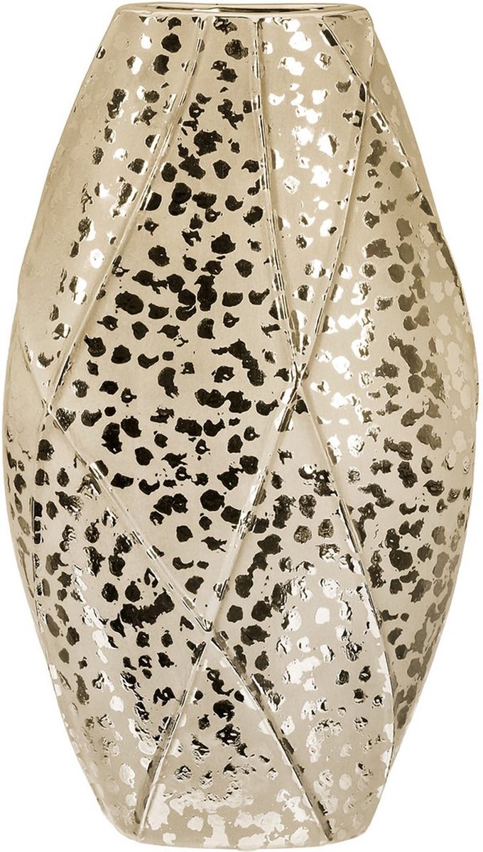 design bloemenvaas / vaas exclusief stuk kerst geschenk goud keramiek