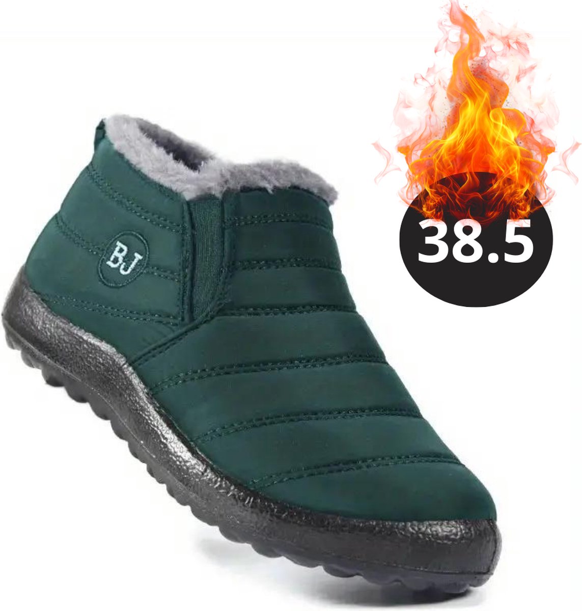 Nivard Snowboots Sneeuwschoenen Sneeuwboots Dames Wintersport Ski Skischoenen Donker 38.5 Laag Groen