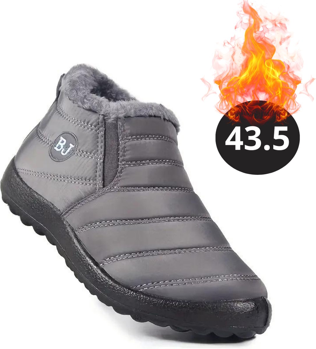 Nivard Snowboots Sneeuwschoenen Sneeuwboots Dames Wintersport Ski Skischoenen – 43.5 Warm Grijs