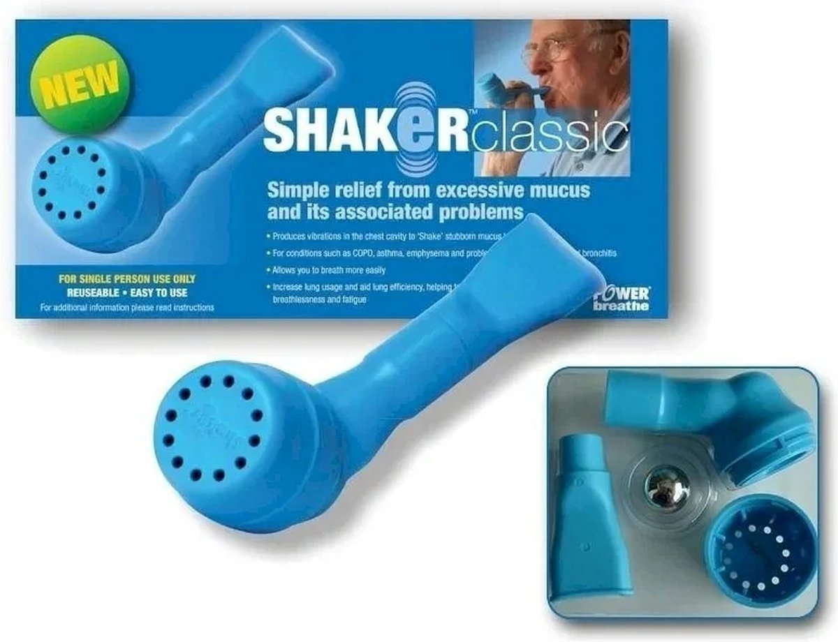 Goedkoopste Power Breathe Shaker Classic - Ademhalingsapparaat voor slijm oplossen