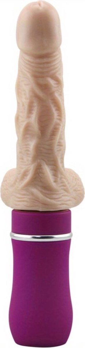 Goedkoopste Bovista Thrusting Vibrator - Stotende Dildo - Buttplug - Bewegende Dildo - Voor Mannen & Vouwen - Paars