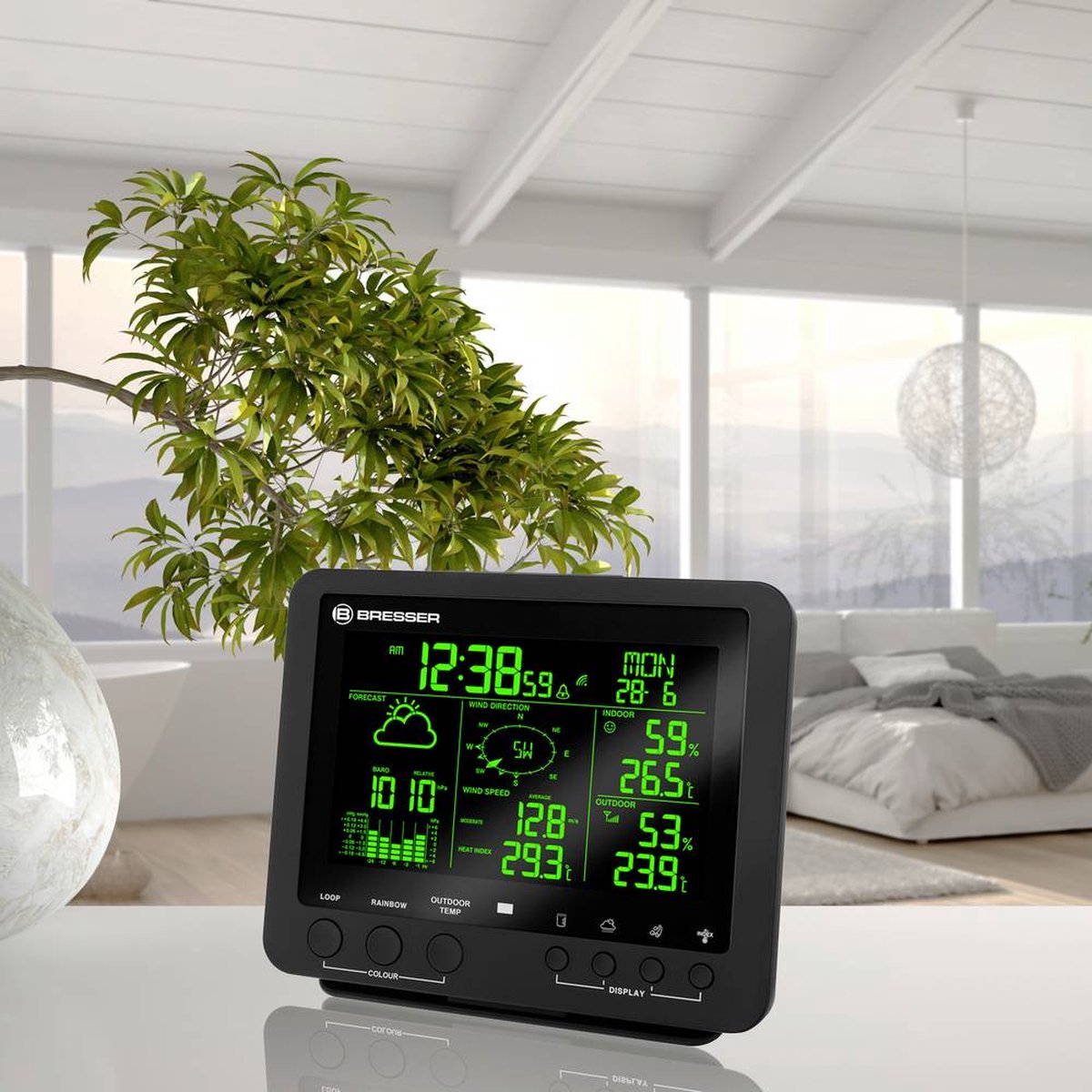 BRESSER Draadloos Weerstation met Projectie en Kleurverandering | 15232