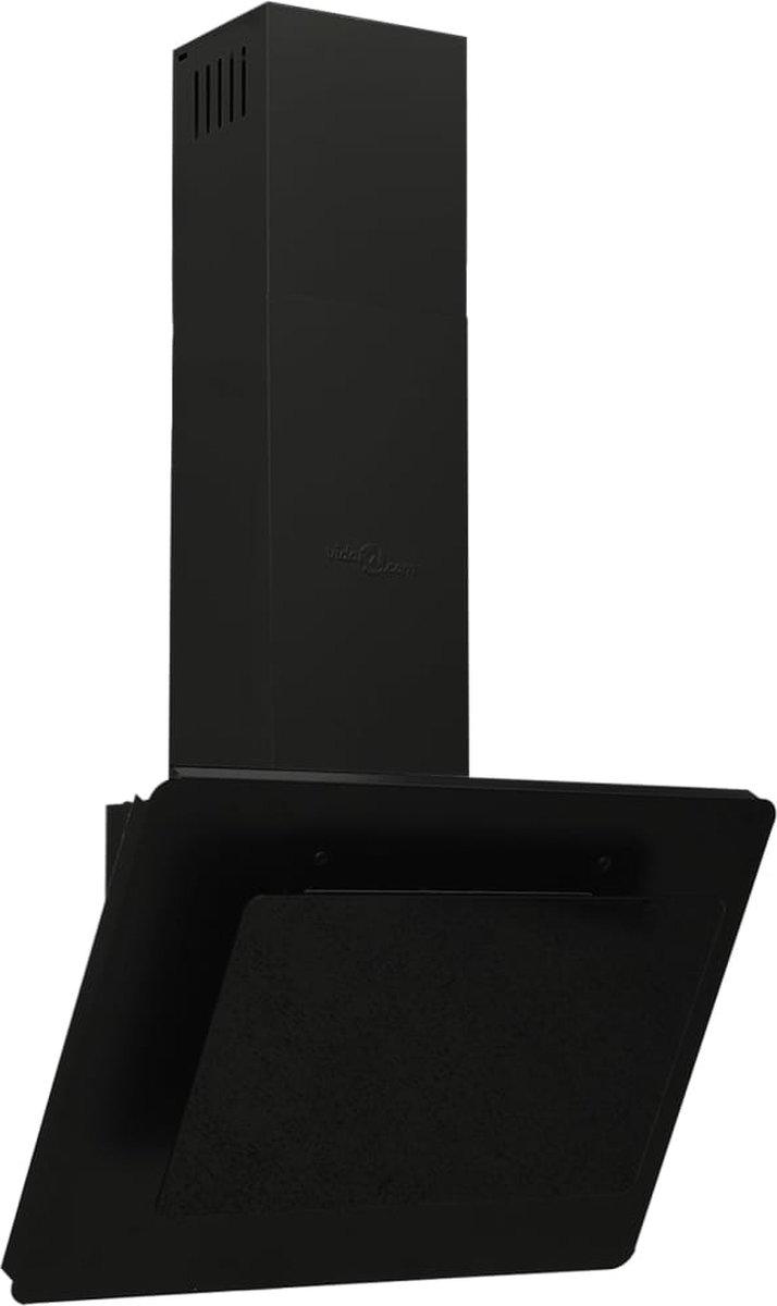 Afzuigkap - 60 cm -Onderbouw - Afzuigkappen - Met koolstoffilter - Schuin - Zwart