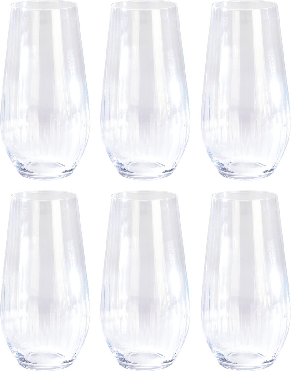 Atmos Fera Longdrink glazen - 6x stuks - kristalglas - 580 ml - sap/water glas drinkglazen