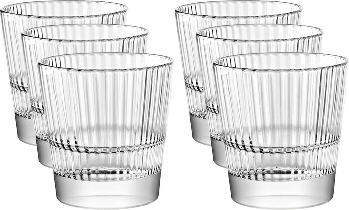 Royal Leerdam Diva drinkglazen/waterglazen/tumblers - 12x - transparant - 270 ml - Koffieglazen