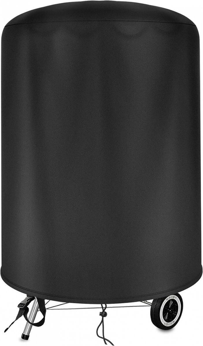 BBQ Hoes Barbecue Beschermhoes 75x70 cm BBQ hoes rond Waterdicht Universele Barbeque Hoes Grillhoes Buiten Barbecue-afdekhoes 210D Oxford Waterdicht Weerbestendig Afdekking Trekkoord BBQ Accesoires