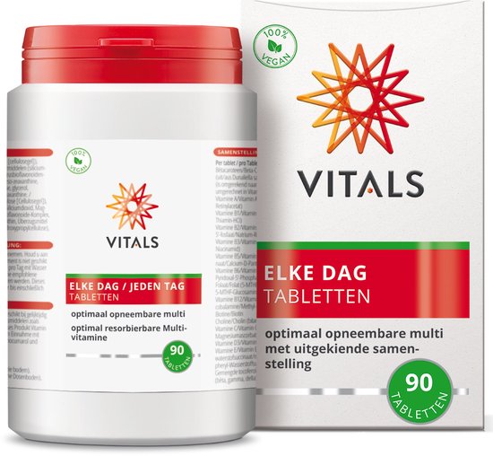 Foto: Vitals elke dag 90 tabletten multivitamine unieke samenstelling