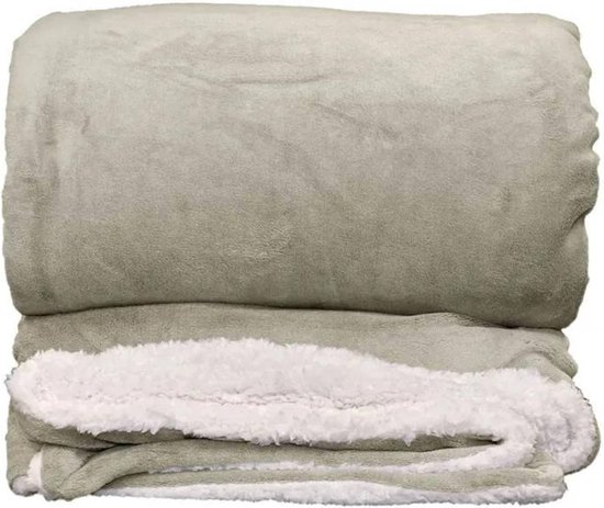 Unique Living - Plaid - Fleece Deken - Lars XL - 220x240cm - Chateau Grey