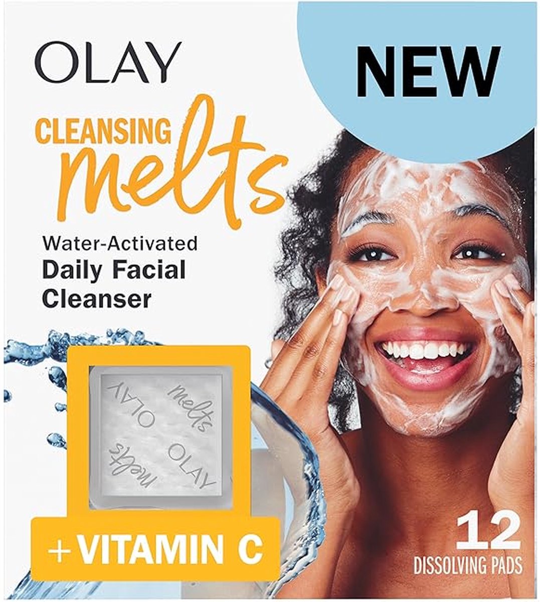 Goedkoopste Olay - Cleansing Melts Vitamin C - Face Cleanser - Tones and Refreshes Skin