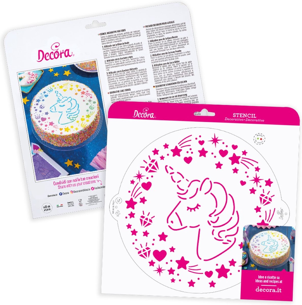 Decora Stencil - Unicorn Ã˜ 25cm