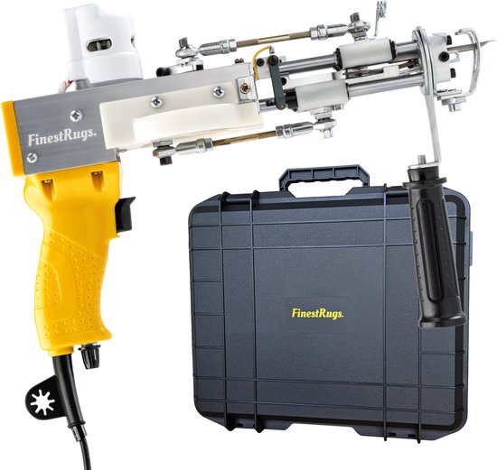 Brolteja Tufting Gun Tufting Gun Starter Kit,Rug Tufting Gun Set with Trimmer, 2 in 1 Cut and Loop Tufting Machine,5-40 Stiche Elektrischer Teppich Tufting Gun, für Handwerk Teppich DIY Geschenk