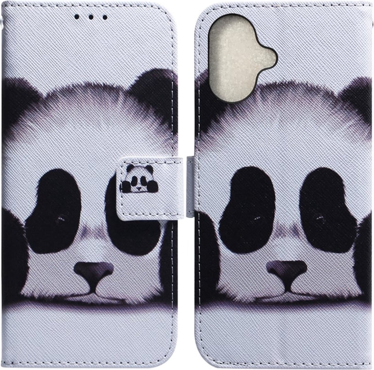 BookCover Etui Hoes Mapje geschikt voor iPhone 16 - Panda