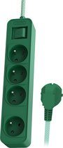 Philips prise de table 4 voies avec interrupteur vert Noël