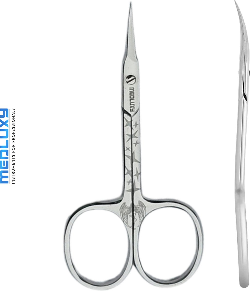 Goedkoopste MEDLUXY® Expert - Nagelriemschaar - Gebogen - 9.5 cm - INOX ((huid- en vellenschaartje), Nagelriemknipper, Cuticle Cutter, nagelriem schaar) [PM0582]
