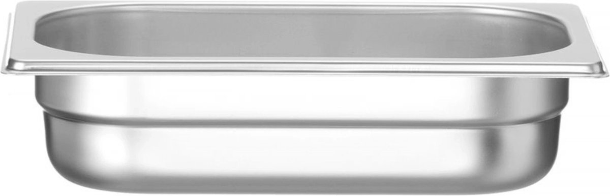 HENDI Gastronormbak – roestvast staal 18/10 – 1,8 liter – 65 mm hoog – stapelbaar