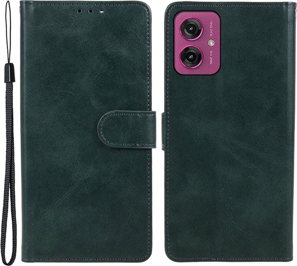 Coverup Hoesje - Geschikt voor Motorola Moto G55 Hoesje - Coverup Book Case - Groen