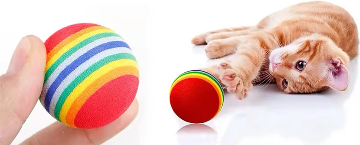 LG Katten Speelballen - Set van 4 thumbnail 3