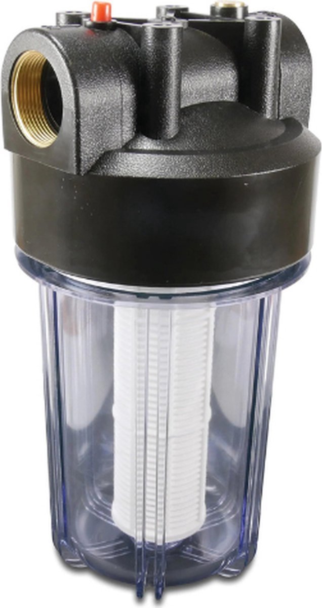 Profec Waterfilter Cartridgefilter 10" kunststof 1 1/2" binnendraad 8 bar 60micron voor grondwater pomp